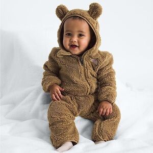 The North Face Brown Fleece Kids Footie